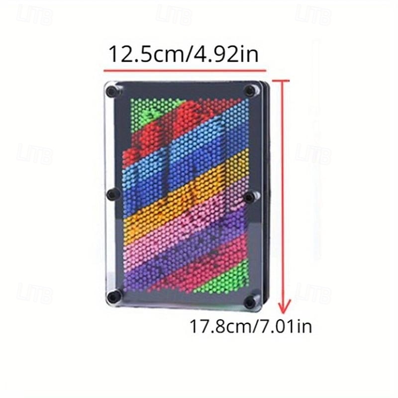 Rainbow 3D Pin Art Board Toy - Sensory Handprint Sculpture for Kids and Adults - Decompression and Creativity Art Sensory Toy - Perfect for Parties, Birthdays, and Christmas Gifts 2025 - $24.99 –P9