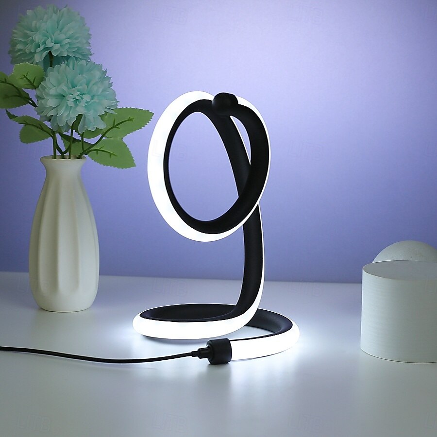 1pc Nordic Simple Spiral Table Lamp, Bedroom Bedside Eye Protection, Dimmable USB Powered LED Decorative Lamp for Home Living Room Bedroom 2025 - $53.99 –P2