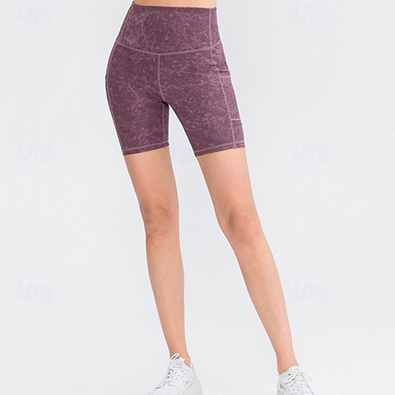 Femmes Shorts de gym Shorts de yoga Shorts d'entraînement avec Poche Téléphone Taille haute Pilates Entraînement en salle Entraînement Shorts Graphique Gris foncé Noir Vert foncé Spandex Des sports de 2026 ? $18.99 –P9