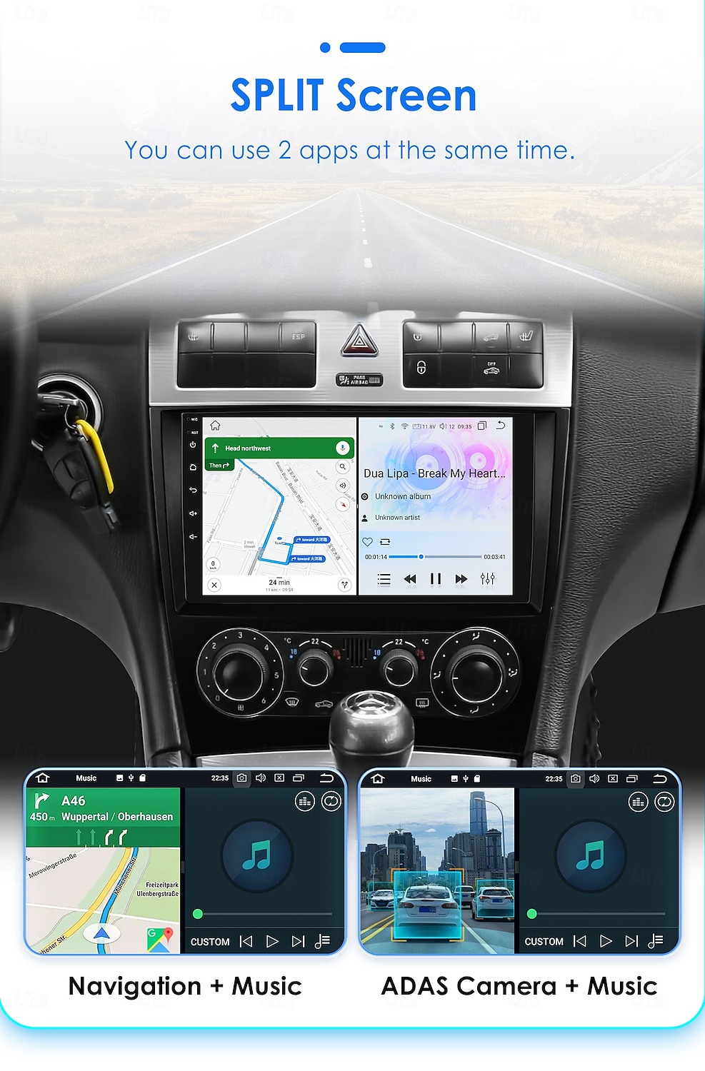 Car Radio Multimedia Player For 2004 - 2011 Mercedes Benz W203 W209 Android 9 inch Car Radio Multimedia Player GPS Navigation DSP Bluetooth HD Screen 2025 - $134.99 –P15