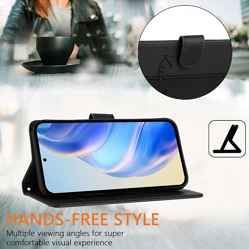 Phone Case For iPhone 16 Pro Max Plus iPhone 15 Pro Max Plus iPhone 14 13 12 11 Pro Max Plus Mini SE Back Cover with Stand Holder Magnetic with Lanyard Retro TPU PU Leather 2025 - $17.99 –P4