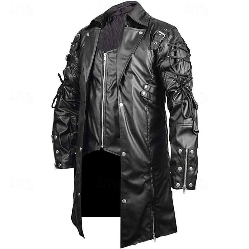 Per uomo Giacca di pelle sintetica Giacca da motociclista Giacca in pelle rossa Giacca da moto Giornaliero Da mare Antivento Tenere al caldo Lacci Tasche Autunno inverno Liscio Di tendenza Classico del 2026 a $85.99 –P6