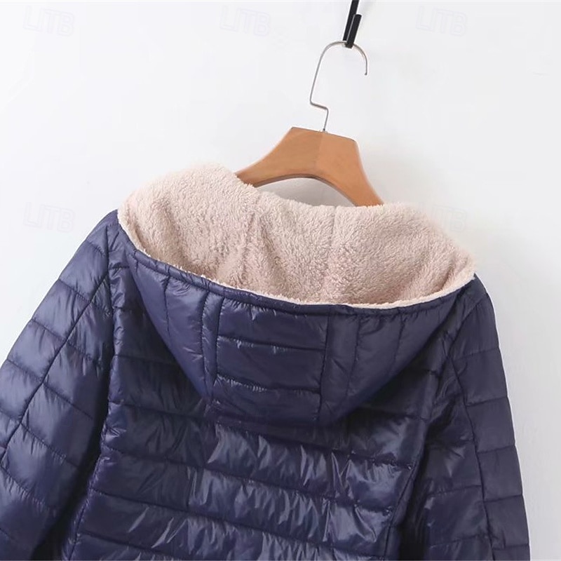 Dame Fleecejakke Fleece Vinter utendørs Varm Myk Bekvem Fleecejakker Hellengdes glidelås Camping / fotturer / grotting Reise Vintersport Svart Rød Navyblå Grønn Kakifarget 2025 - $35.99 –P15