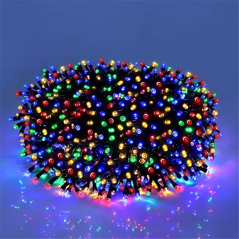 dc24v tensão segura led luzes de corda de natal 100m 50m 20m 10m com 800 leds e 400 leds, luzes de natal de tira de fadas, iluminação externa à prova d'água ip65 para natal, festa, eventos de ano de 2025 por $22.99 –P6