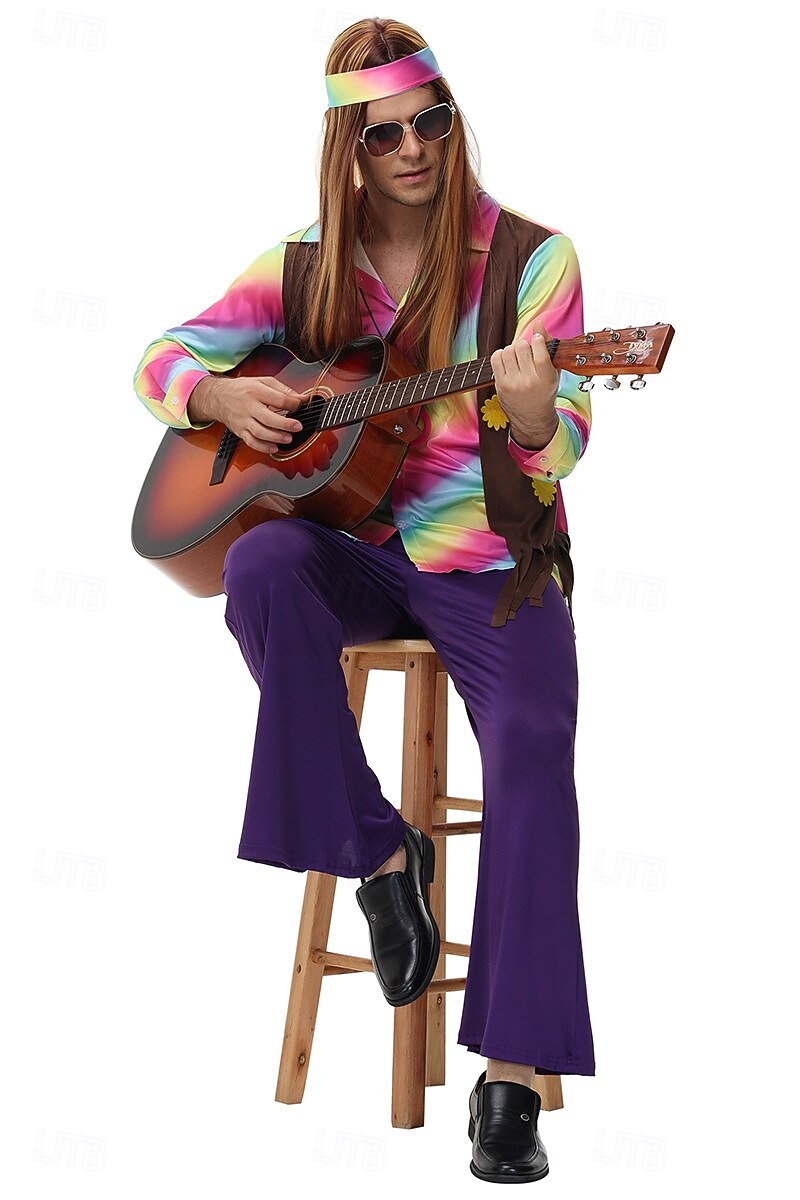 Carnival Costume Ethnic Hippies Cosplay Costume Fancy Costume 1970s Disco Adults' Men's Halloween Carnival Masquerade Party Easy Halloween Costumes Dress Up 2026 - $78.99 –P6