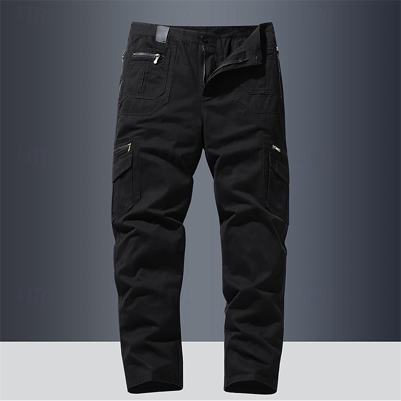 Per uomo Pantaloni cargo Pantaloni Bottoni Multi tasca Liscio Indossabile Esterno Giornaliero Campeggio e hiking Di tendenza Classico Nero Giallo del 2025 a $46.99 –P16