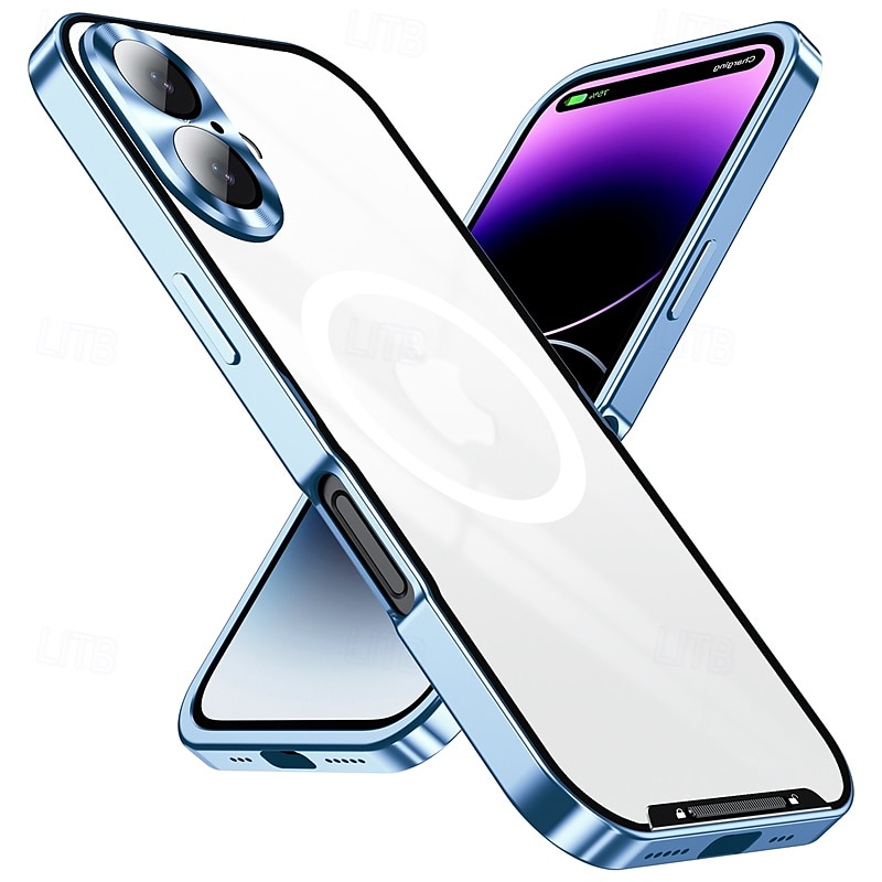 טלפון מגן עבור אייפון 16 פרו מקס iPhone 15 Pro Max iPhone 14 Pro Max אייפון 13 פרו מקס מארז ספיחה מגנטי עם Magsafe מגן עדשות מצלמה תמיכה בטעינה אלחוטית עמיד בזעזועים אקרילי סגסוגת אלומיניום 2025 - $28.99 –P5