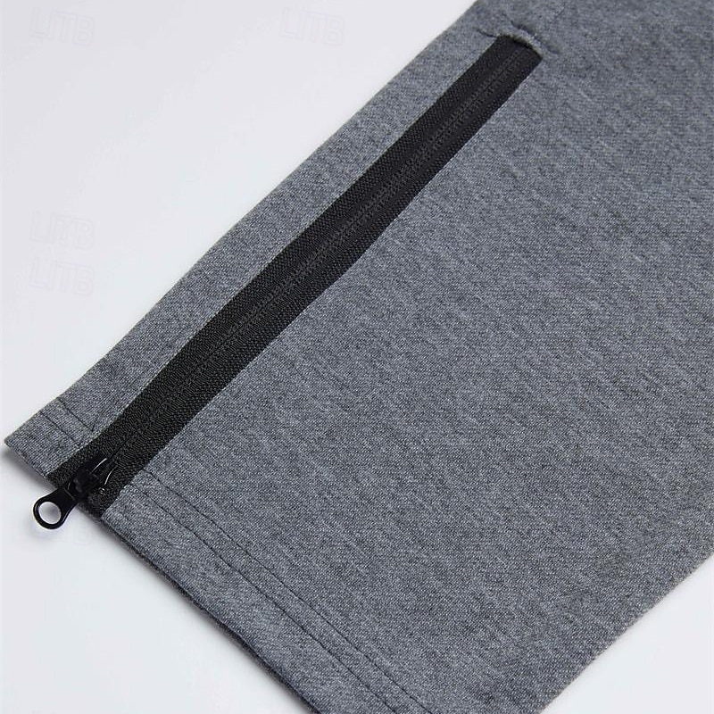 Homme Joggings Pantalon Jogging Pantalon Jogger Cordon Boucle de serviette Poche zippée Couleur Pleine Respirable Séchage rapide Athlétique Fin de semaine Vêtement de rue Casual Sport Athleisure Mince de 2025 ? $11.59 –P7