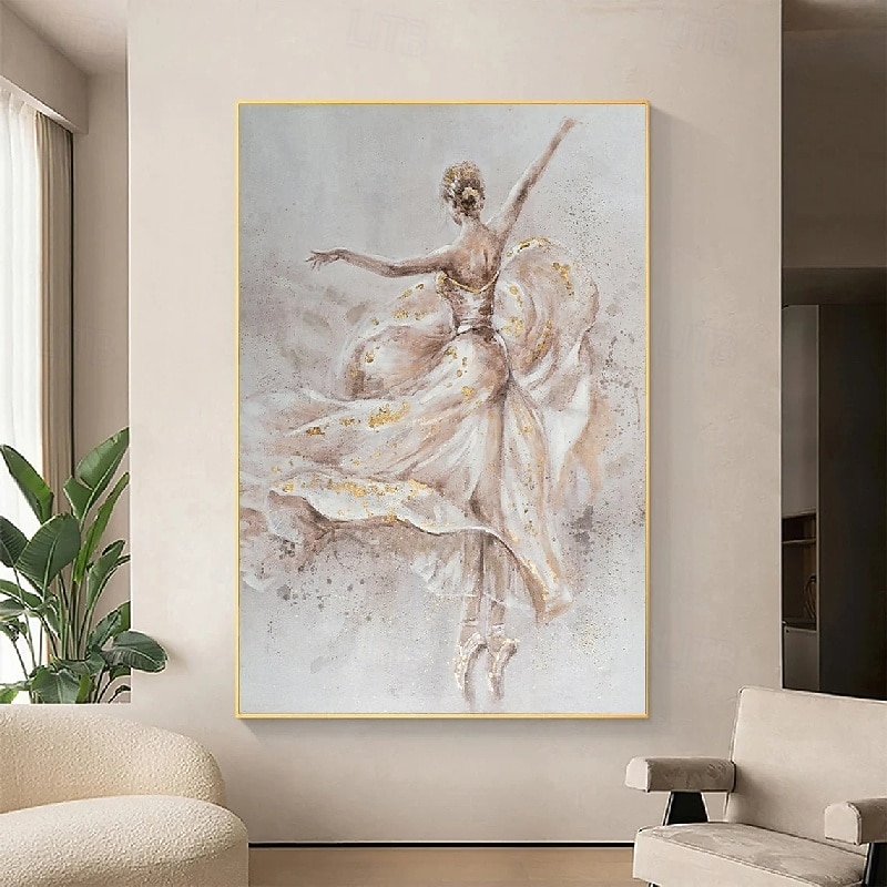 Mädchen Malerei handgemachte Tänzerin Ölgemälde auf Leinwand handgemachte Ballerina Fine Art Ballerinas Ölgemälde Ballett Ölgemälde Wand-Dekor handgemalte Ballerina Malerei moderne Wand-Dekor 2026 - $101.99 –P5