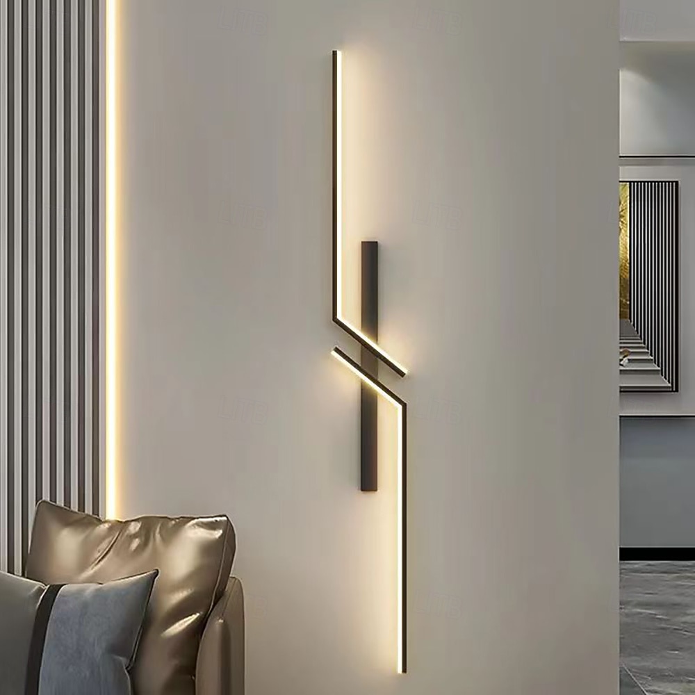 lightinthebox led sisäseinävalaisin vuoraus 60-120cm/23.4-46.8in kaari sisätiloissa moderni yksinkertainen led-seinävalaisin silikoniseinävalaisin sopii makuuhuoneeseen olohuoneeseen kylpyhuone 2026 - $87.99 –P4