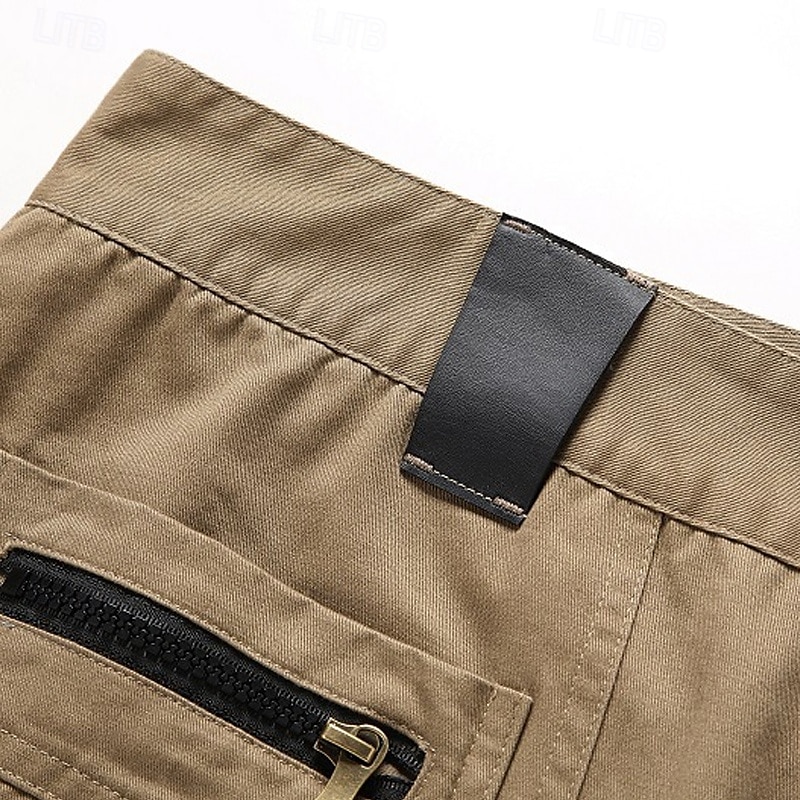 Per uomo Pantaloni cargo Pantaloni Bottoni Multi tasca Liscio Indossabile Esterno Giornaliero Campeggio e hiking Di tendenza Classico Nero Giallo del 2025 a $46.99 –P6