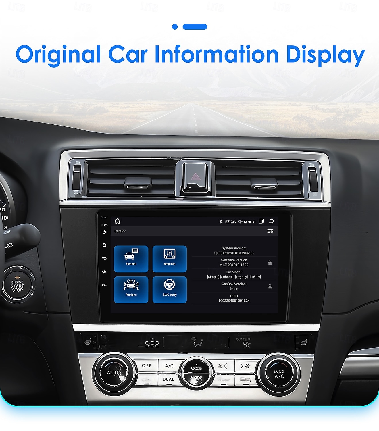 Automotive Multimedia Player for 2015 - 2018 Subaru Outback Car Radio Android Automotive Multimedia Player Navigation Carplay 2025 - $200.69 –P10