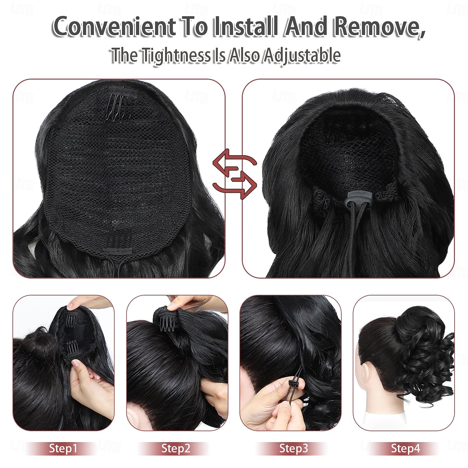 Drawstring Ponytail for Women 10 Inch Wavy Curly Ponytail Extension Natural Looking Synthetic Fake Ponytail Hairpiece Wavy Drawstring Ponytails for Daily Use 2025 - $10.99 –P10