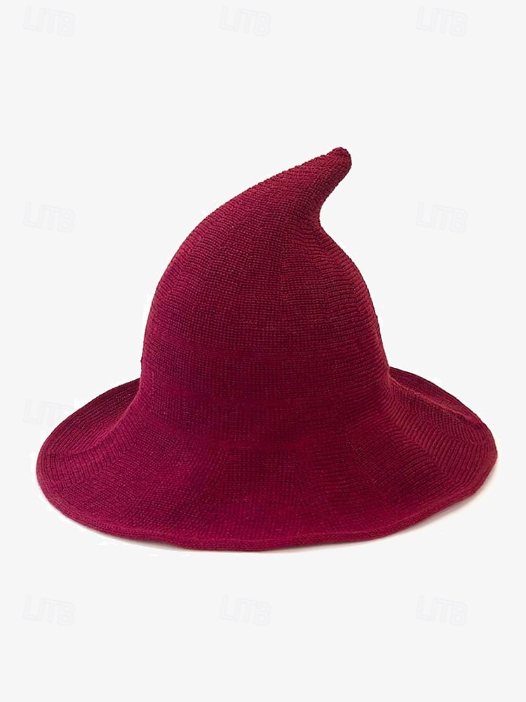 Women's Witch Hat – Knitted Pointed Halloween Costume Hat for Cosplay and Party Wear 2025 - $14.99 –P2
