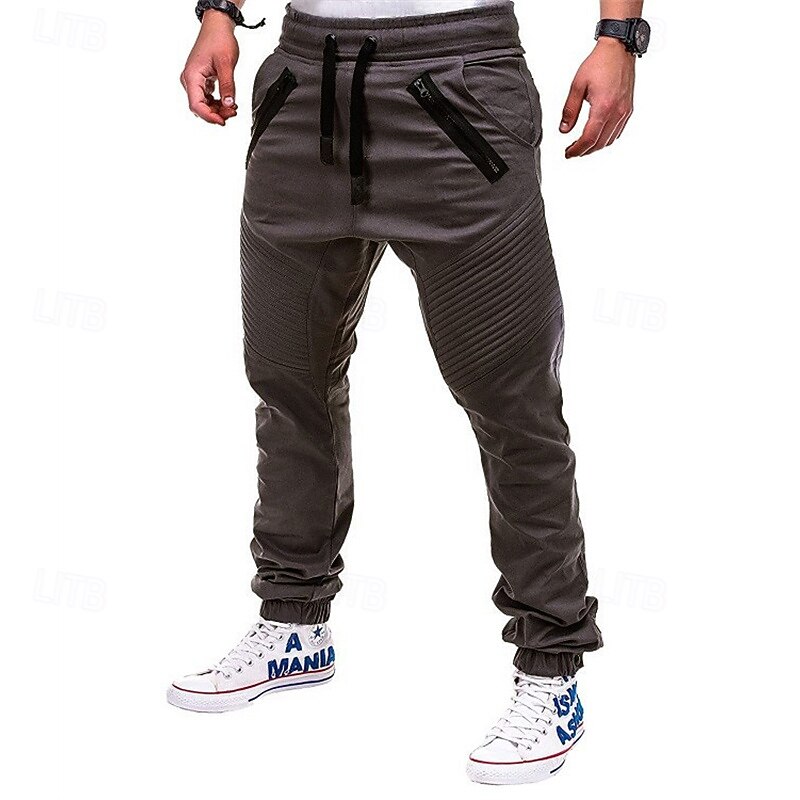Hombre Pantalones de Deporte Persona que practica jogging Pantalones para correr Pantalones deportivos Correa Cintura elástica Plano Comodidad Deporte Casual Azul Marino Verde Trébol Microelástico 2026 - $18.99 –P5