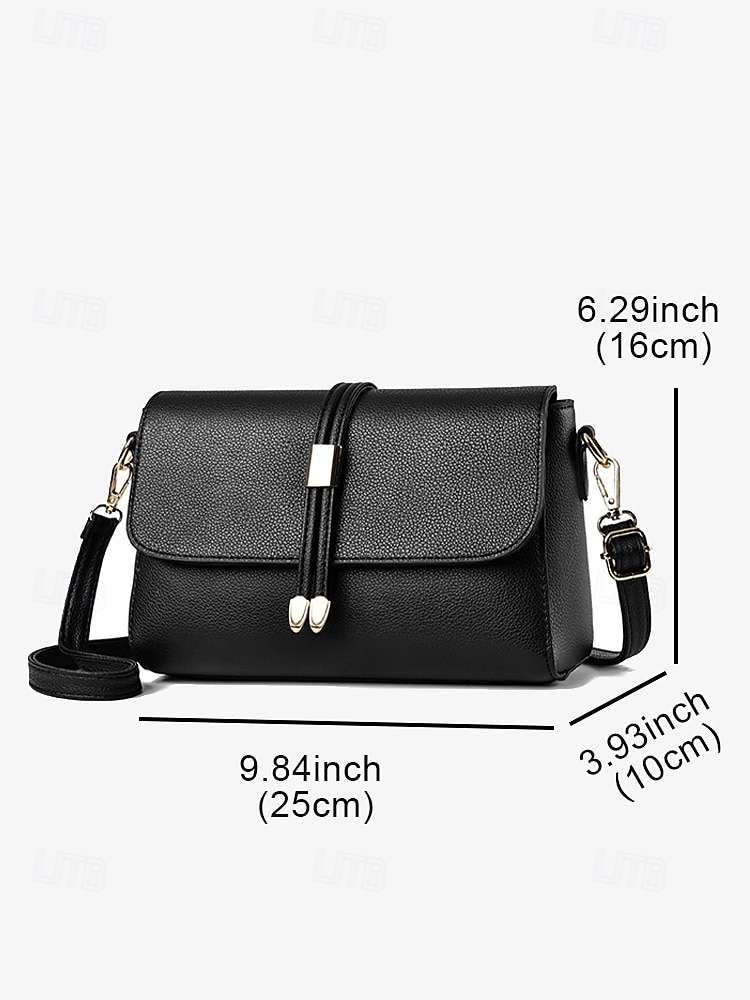 Women's Faux Leather Crossbody Bags in Black and Burgundy – Elegant Shoulder Bags for Everyday Use and Special Occasions 2025 - $34.99 –P6