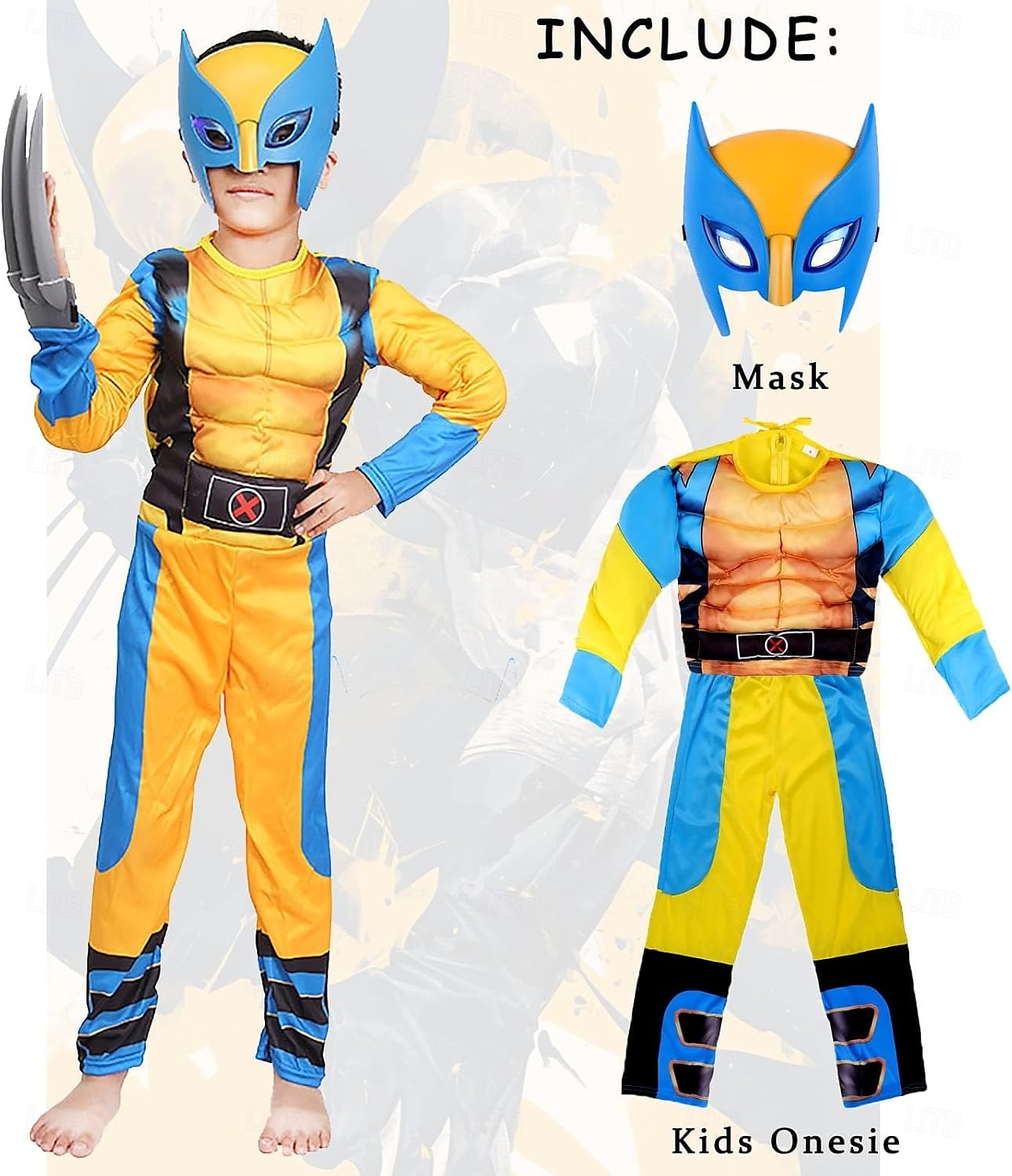 Warewolf Kostium Cosplay Kostiumy filmowe i telewizyjne Dla chłopców Dla dzieci Karnawał Dzień Dziecka Łatwy kostium karnawałowy 2025 - AU $44.59 –P10