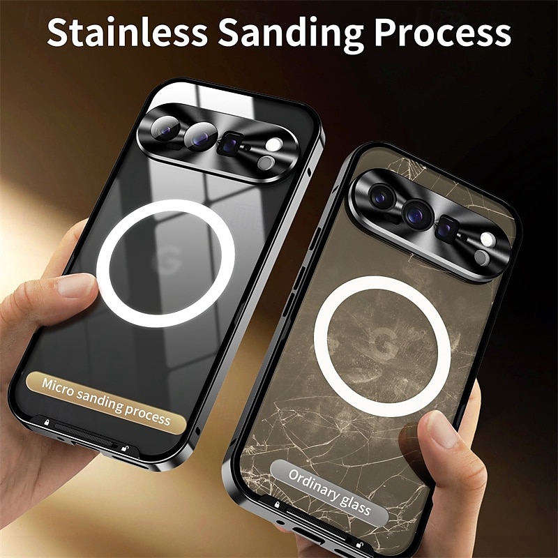 telefoon hoesje Voor Google Pixel 9 Pro Pixel 9 Pro XL Pixel 8 Pro Pixel 8 Pixel 9 Pixel 7 Pixel 7 Pro Magnetische adsorptiekoffer Met Magsafe Transparant Cameralensbeschermer Ondersteuning draadloos 2025 - $27.99 –P3