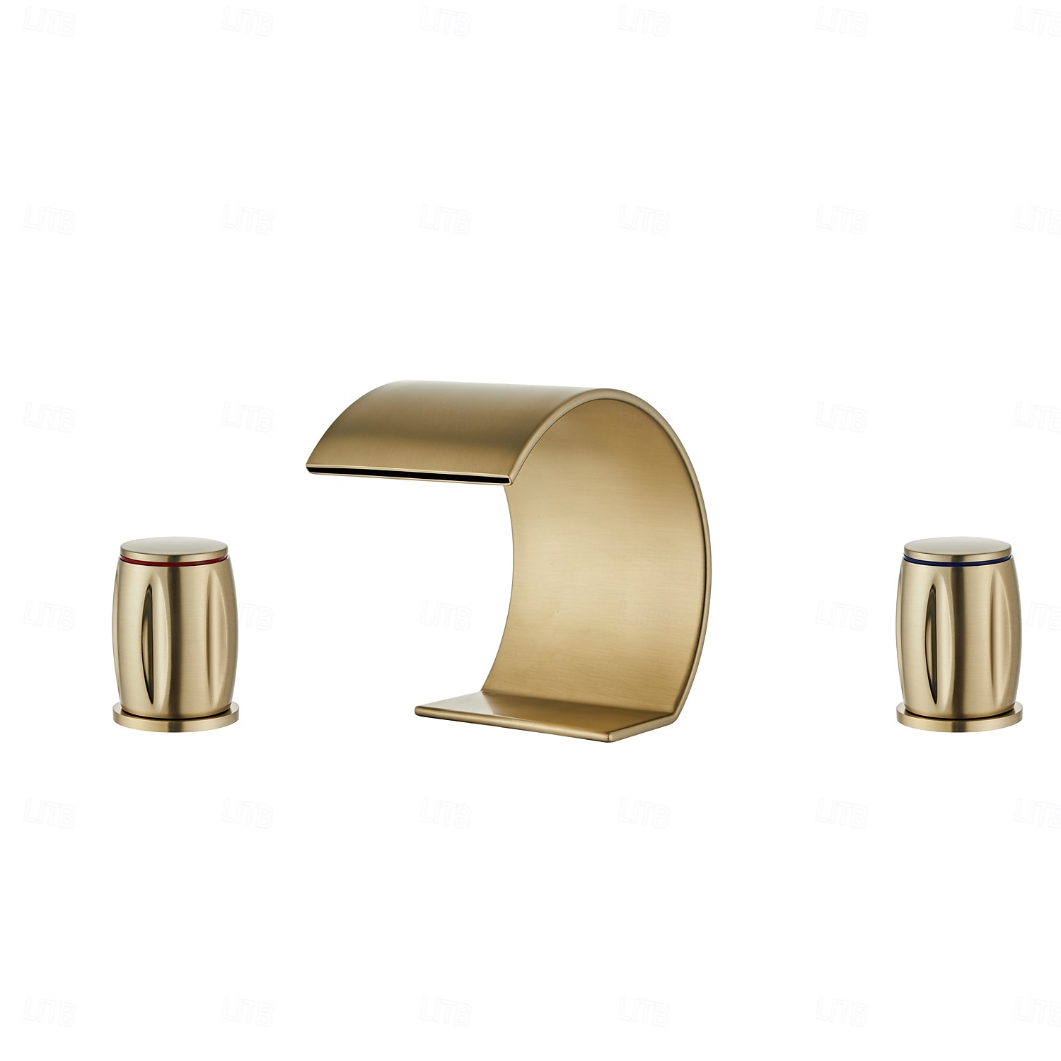 Robinet lavabo - Jet pluie Chrome / Bronze huilé / Nickel brossé Diffusion large Deux poignées trois trousBath Taps de 2025 ? $166.85 –P7