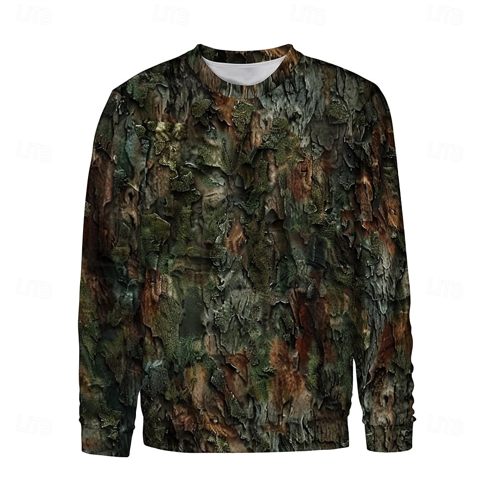 Men's Graphic Camo / Camouflage Sweatshirts Golf Pullover Sweatshirt Long Sleeve Sweatshirt Hooded Vacation Cool Daily Print Vacation Sports Outdoor Going out Printing Winter Spring &  Fall 2026 - $30.99 –P2