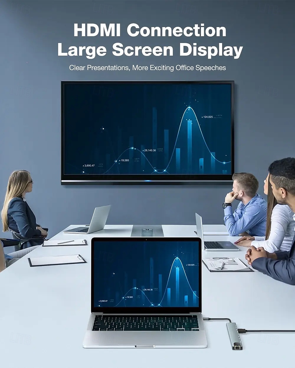 10-in-1-USB-Hubs mit HD 4K bei 30 Hz, USB 3.0, USB 2.0, Typ C 2.0, RJ45-Ethernet, 100 W PD-Ladefunktion, SD-/TF-Kartensteckplätze, Dockingstation 2025 - $23.99 –P6