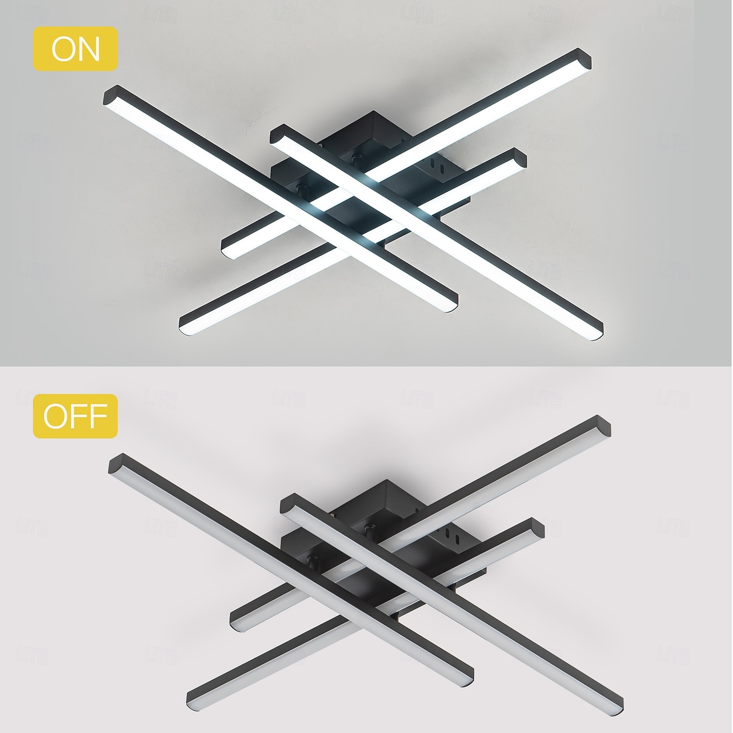 Modern Semi Flush Mount Ceiling Light Acrylic 4 Light LED Ceiling Lamp Nordic Sputnik Light Fixture for Living Room Dining Room Bedroom 110-240V 2026 - $95.99 –P5