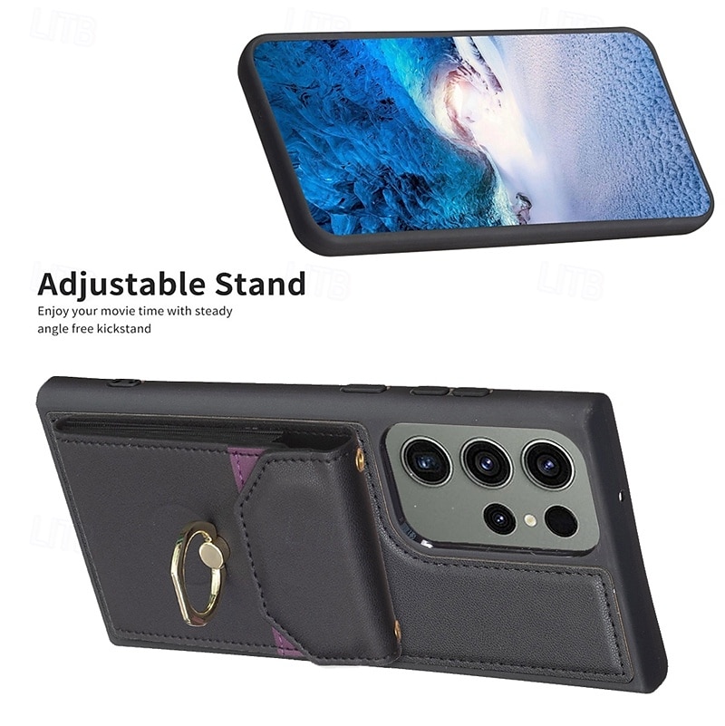 телефон Кейс для Назначение S23 Ultra Plus S22 S21 Плюс Ультра A54 A34 A14 А53 A12 A52 Samsung A13 5G Кошелек для карт Кольца-держатели Разъем для карты Защита от удара Ретро ТПУ Кожа PU 2025 - $17.99 –P7
