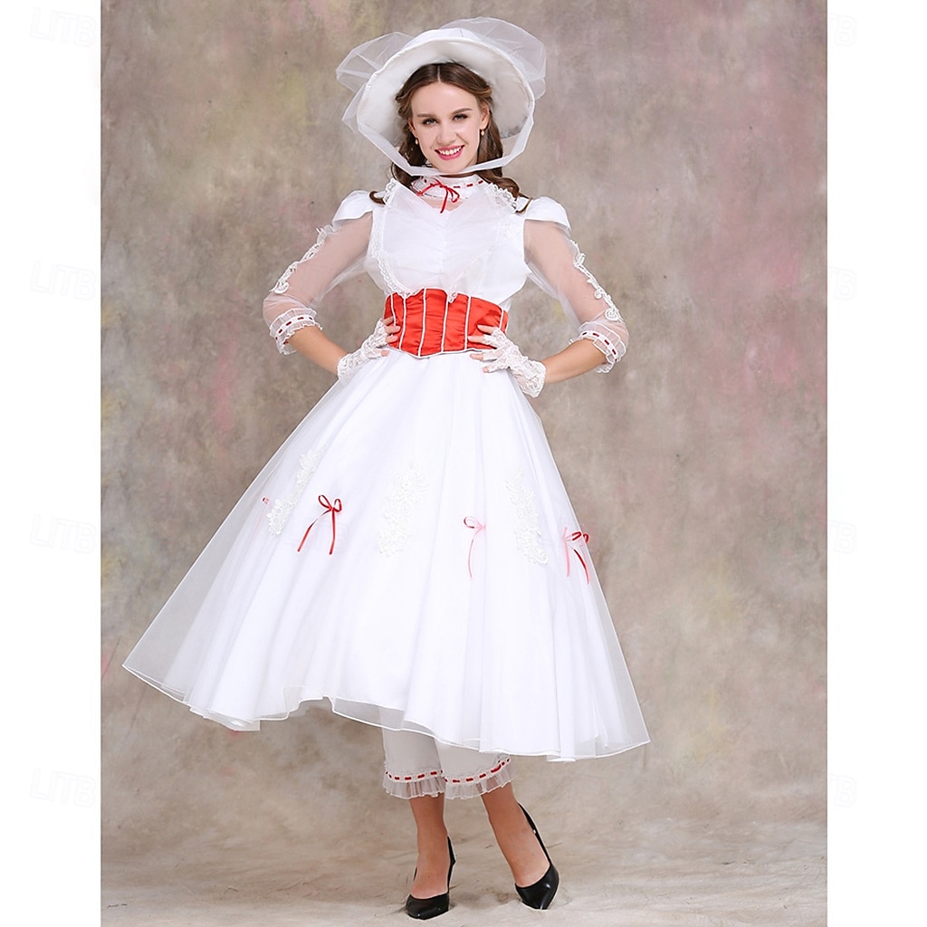 Mary Poppins Rochii Costum Cosplay Costume Film Cosplay for Pentru femei Adulți Mascaradă Petrecere 2025 - $120.99 -P2