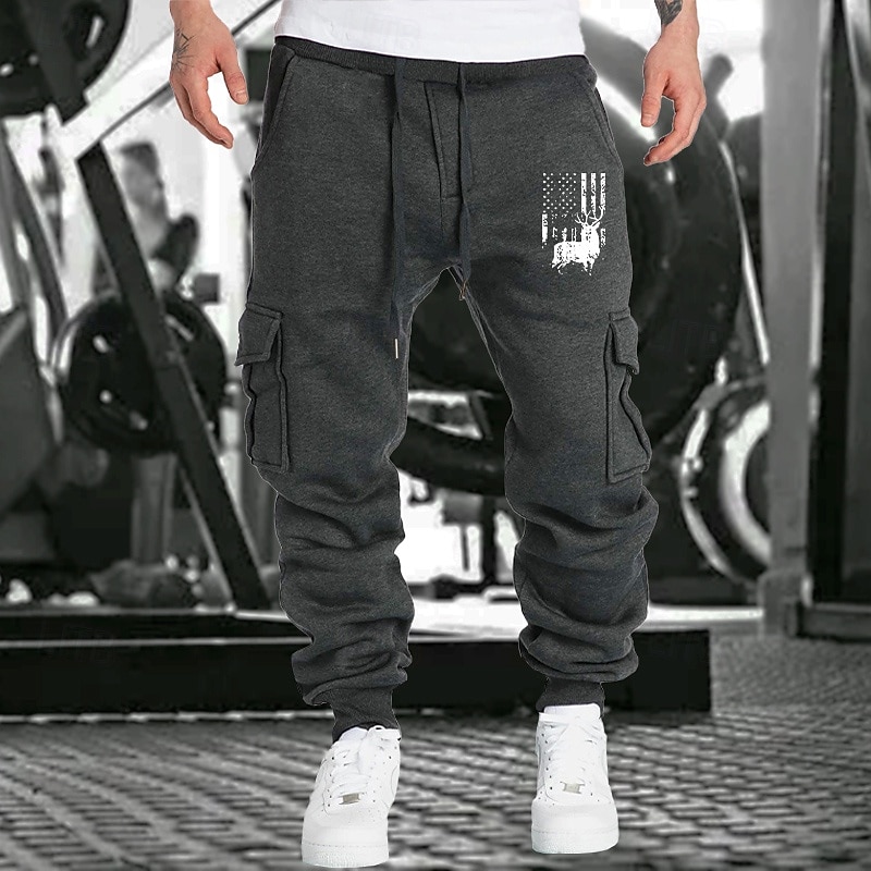 Men's Joggers Sweatpants Running Pants Athletic Pants Track Pants Pocket Elastic Waistband Pants / Trousers Indoor Outdoor Sports & Outdoor Fall Winter Thermal Warm Soft Marathon Workout Walking 2026 - $20.99 –P4