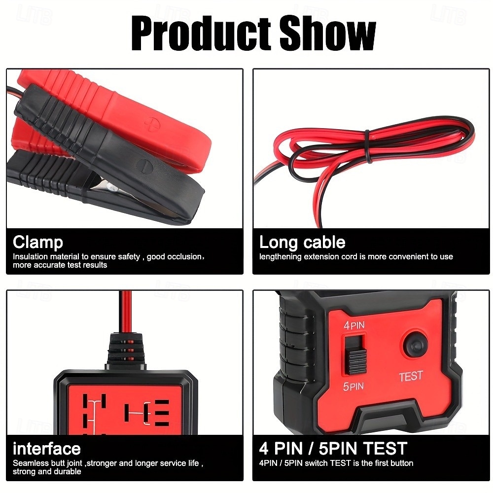 tester per relè per automobili 12v tester elettronico per relè per automobili strumento diagnostico per analizzatore del generatore di controllo della batteria dell'automobile universale del 2025 a $25.99 -P7