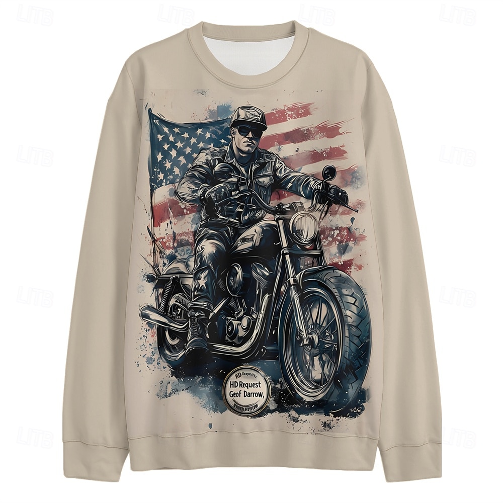 4th of July 2026 250th Memorial Day Men's Graphic Hooded Long Sleeve Hoodie Sweatshirt Outdoor Daily Sports 2026 - $31.99 –P3
