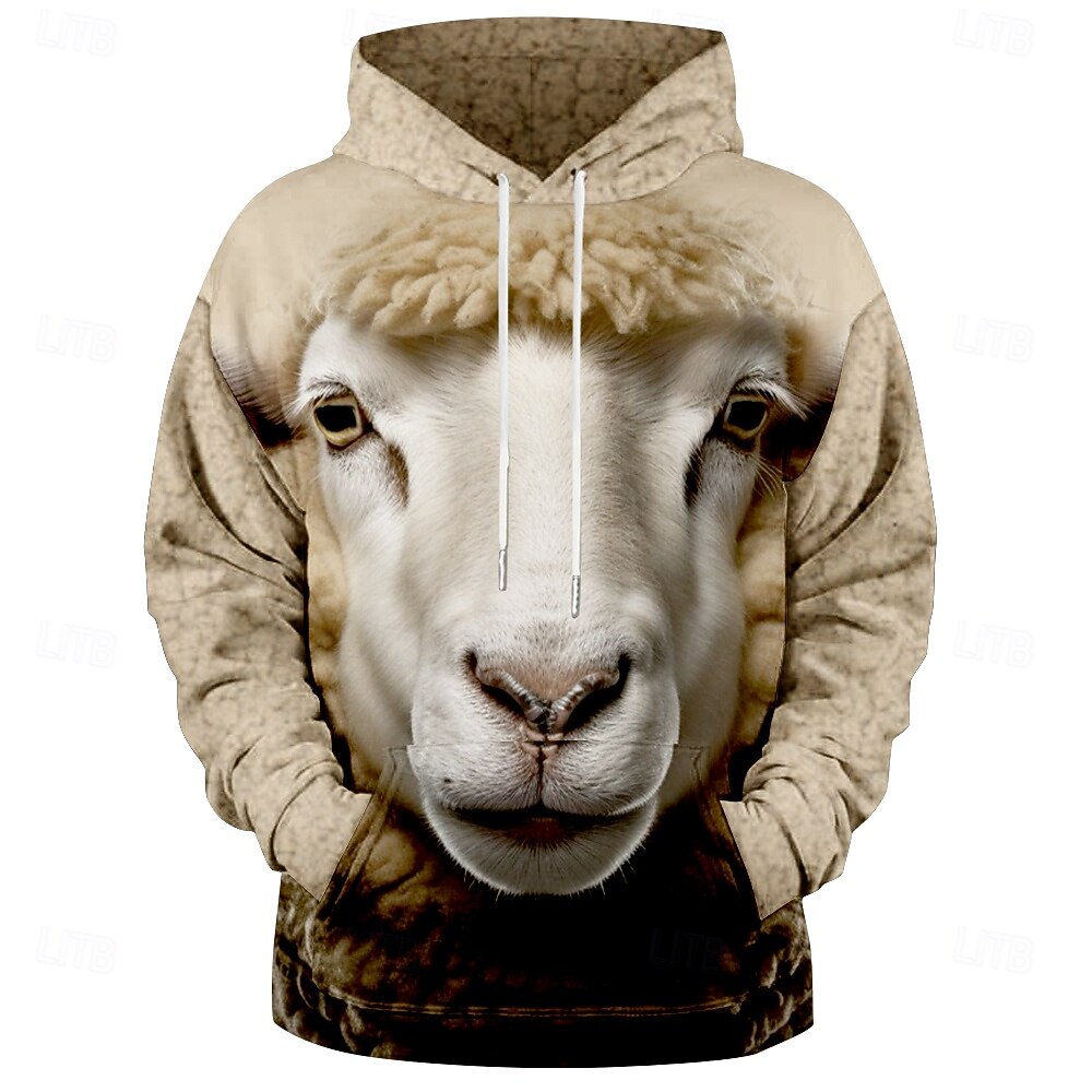 Hombre Animal Sudadera Sudaderas Moda Manga Larga Con Capucha Marrón Bolsillo Impresión 3D Otoño Invierno Diseñador S M L XL XXL XXXL 2026 - $30.99 –P1