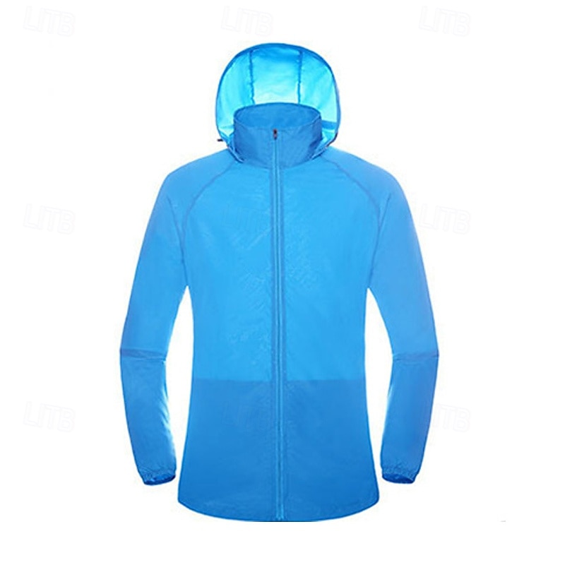 Dames Wandeljack Buitenshuis Zonbescherming Ademend Lichtgewicht jack Windjack Reizen Donker Grijs Zwart Wit Geel Roze 2025 - $17.49 –P3