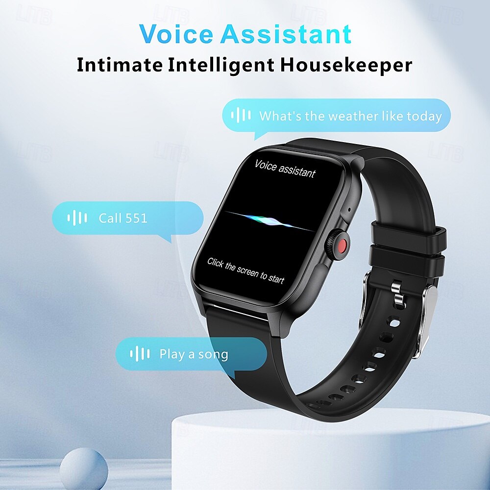 iMosi QX15 Slimme horloge 1.85 inch(es) Smart horloge Bluetooth Stappenteller Gespreksherinnering Activiteitentracker Compatibel met: Android iOS Dames Heren Handsfree bellen Waterbestendig 2025 - $36.19 –P5