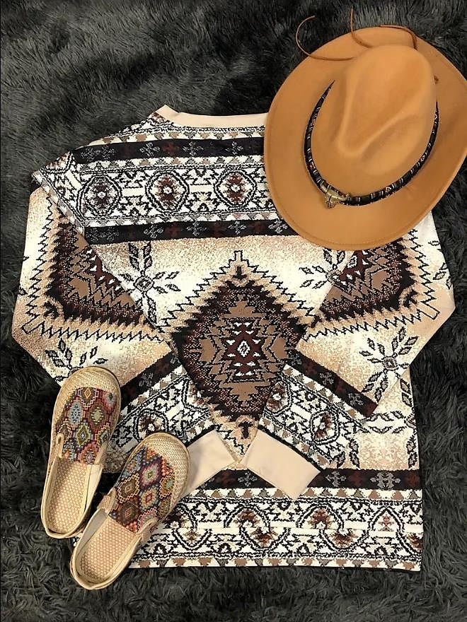 Damenpullover mit Blumendruck, modisch, lässig, lockere Passform, Rundhalsausschnitt, lange Ärmel, unelastisch, Frühling/Herbst, bequem, atmungsaktiv, weicher Stoff 2025 - $27.99 –P2