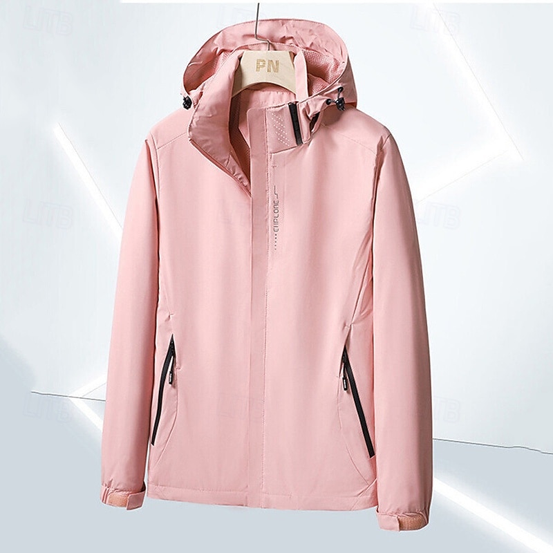 Mujer Chaqueta para senderismo Invierno Al aire libre Impermeable Resistente al Viento Multi-bolsillo Cremallera delantera Chaqueta ligera Cremallera completa Camping / Senderismo / Espeleología 2025 - $31.99 –P15