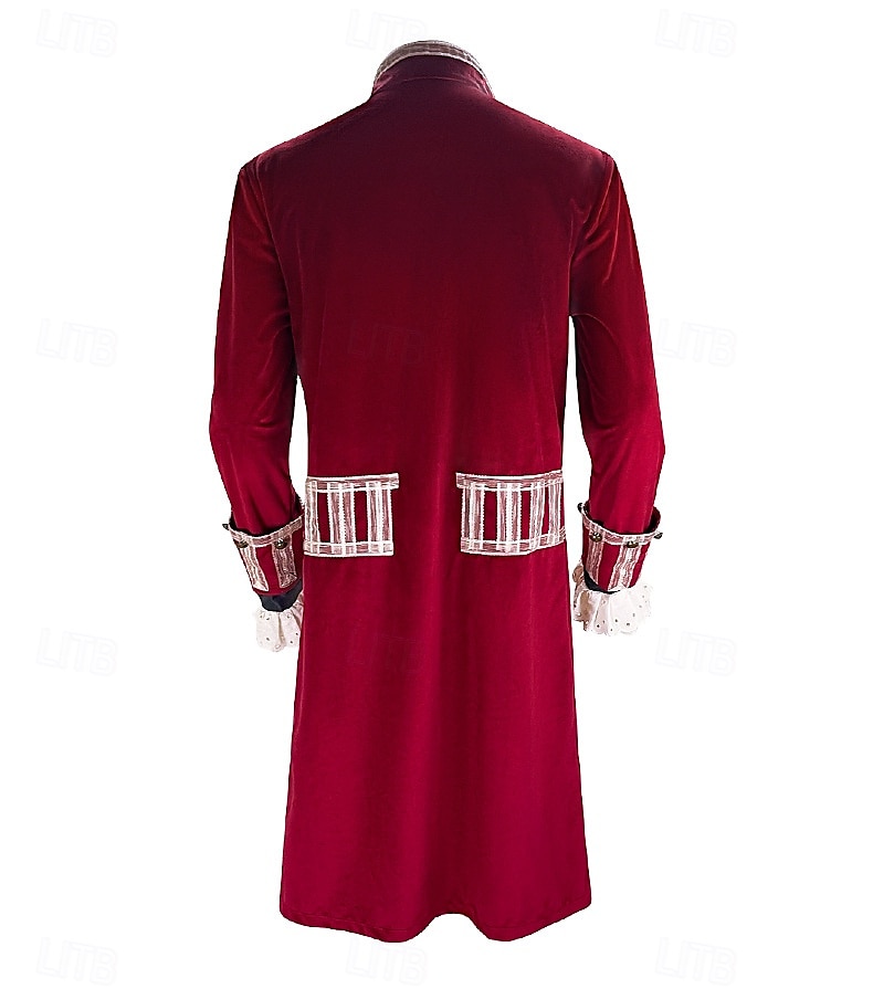 Captain Hook Coat Rococo Medieval Movie Cosplay for Men's Adults' Masquerade Party 2025 - $82.99 –P3