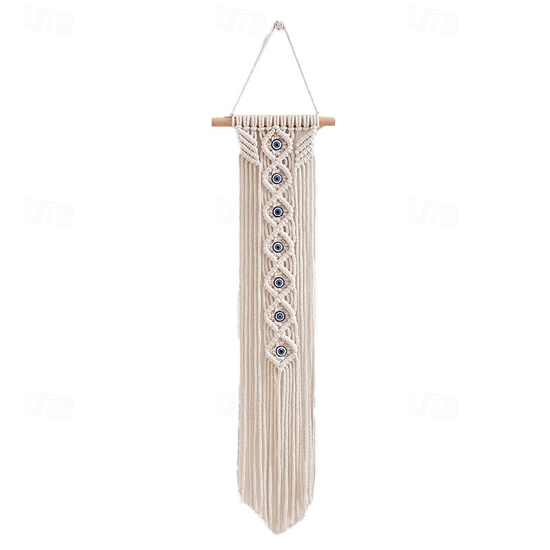 macrame závěsný přívěsek na zeď ručně tkaný gobelín obývací stěna dekor 2025 - $183.99 –P6