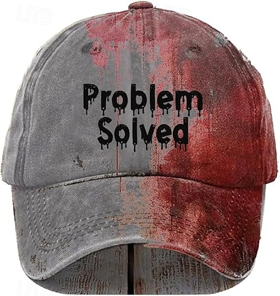 Herren Cap Basecap Sonnenhut Kappe Kaki Grau Polyester Einstellbar Modisch Freizeitskleidung Festival Graphic Muster Halloween Lässig / Alltäglich 2025 - $12.99 –P1