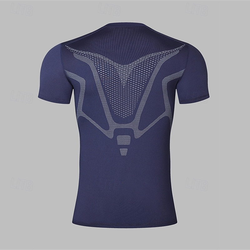 Per uomo T-shirt Compressione Maglia Atletica Maglia da palestra Camicia fitness Manica corta Maglietta Informale Athleisure Traspirante Asciugatura rapida Compressione Allenamento in palestra Corsa del 2025 a $5.99 –P9