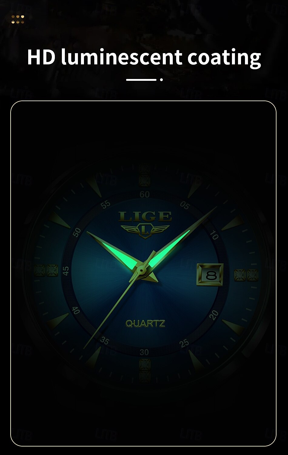 LIGE Men Quartz Watch Minimalist Calendar Stainless Steel Watch 2025 - $27.99 –P6
