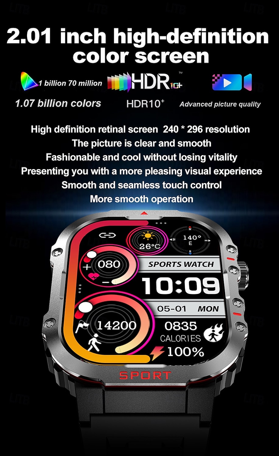 iMosi G45 Smart Watch 1.81 inch Smartwatch Fitness Running Watch Bluetooth Pedometer Call Reminder Sleep Tracker Compatible with Android iOS Men Hands-Free Calls Waterproof Media Control IP 67 41mm 2025 - $36.99 –P5