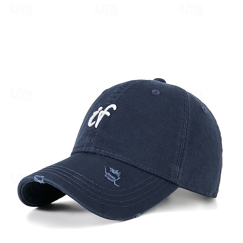 Herren Cap Basecap Sonnenhut Kappe Schwarz Wein Polyester Bestickt Modisch Brautkleider schlicht Strasse Täglich Buchstabe Einstellbar Sonnenschutz Atmungsaktiv 2025 - $12.99 –P2