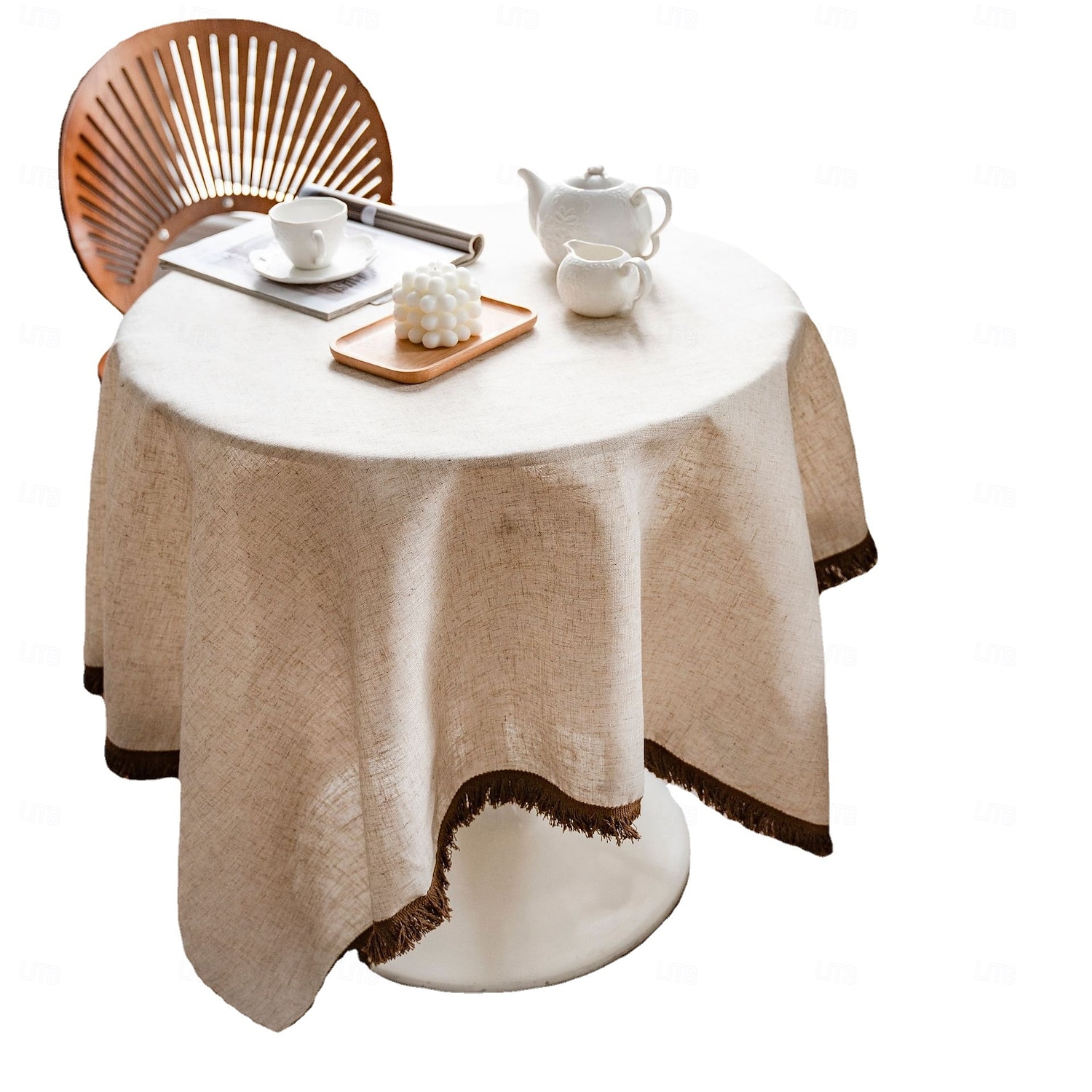 nappes rondes élégantes et durables, parfaites pour les tables de salle à manger et de cuisine, idéales pour un usage quotidien ou des occasions spéciales de 2025 ? $23.99 –P3