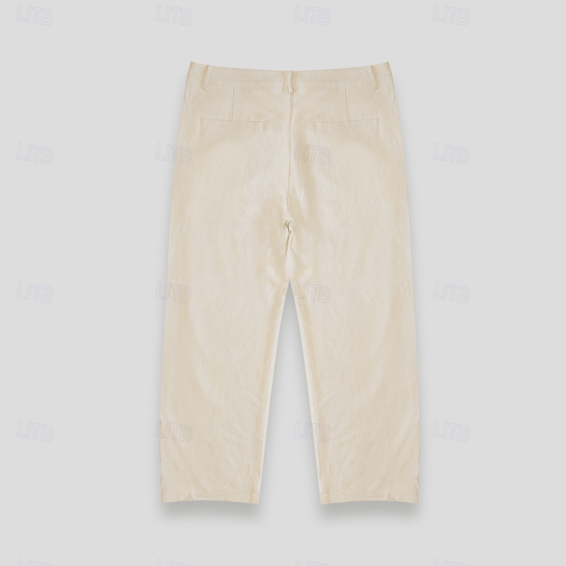 Herre Bukser Helfarge Full lengde Formell Bryllup utendørs Elegant Ferie Hvit Beige Mikroelastisk 2025 - $26.99 –P5
