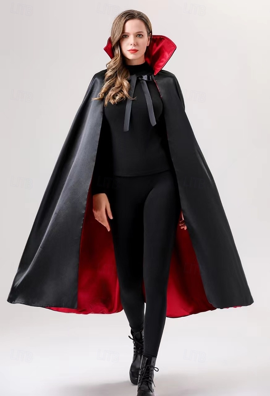 Vampir Dracula Halloween Cosplay Kostüm Umhang Outfits Cosplay Erwachsene Herren Damen Karneval Maskerade Party / Abend Einfache Halloween-Kostüme Verkleiden 2025 - $37.99 –P2