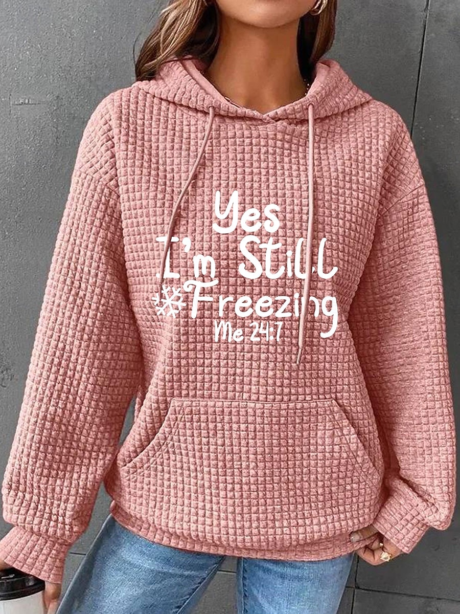 dámská mikina s kapucí mikina polyester dopis street denní nošení kapesní potisk ležérní mikina s dlouhým rukávem mikroelastický podzim zima komfrt prodyšná měkká tkanina 2025 - $29.99 –P1