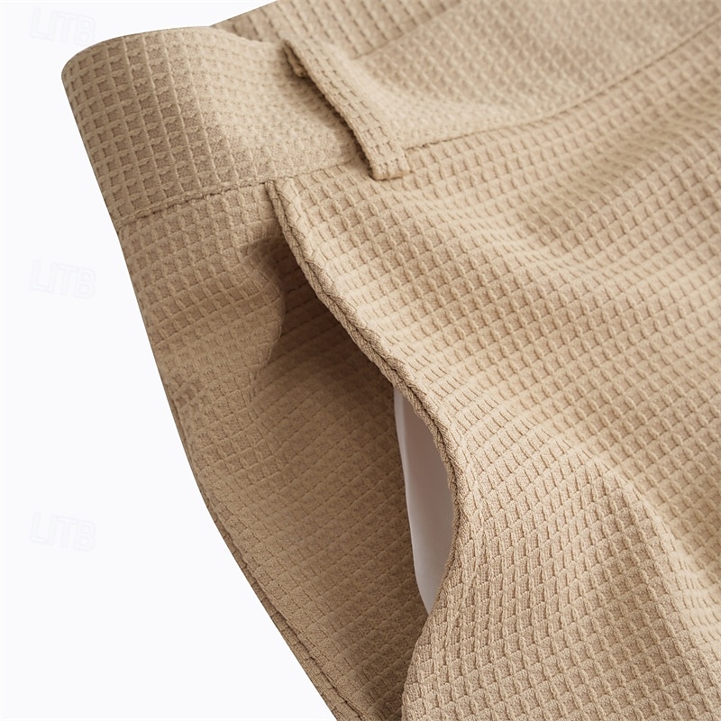 Voor heren Pakken Broek broek Kostuumbroek Wafel broek Knop Voorvak Recht been Effen Comfort liiketoiminta Dagelijks Feestdagen Modieus Chique en modern Zwart Wit 2025 - $29.99 –P4