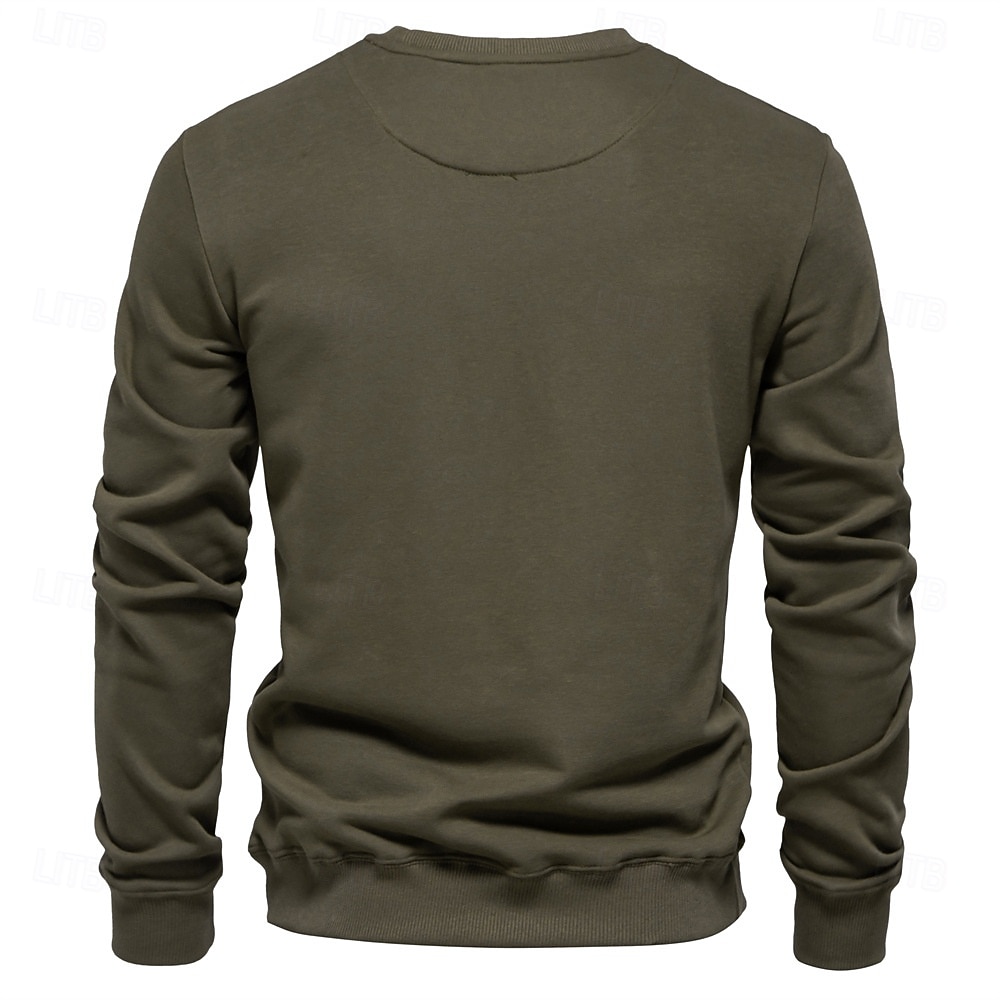 Homens Moletom Cinza Claro Gola Redonda Tecido Diário Desportos e Ar livre Feriado Roupa de rua Legal Casual Primavera & Outono Roupa Moletons Moletons Manga Longa de 2026 por $28.99 –P3