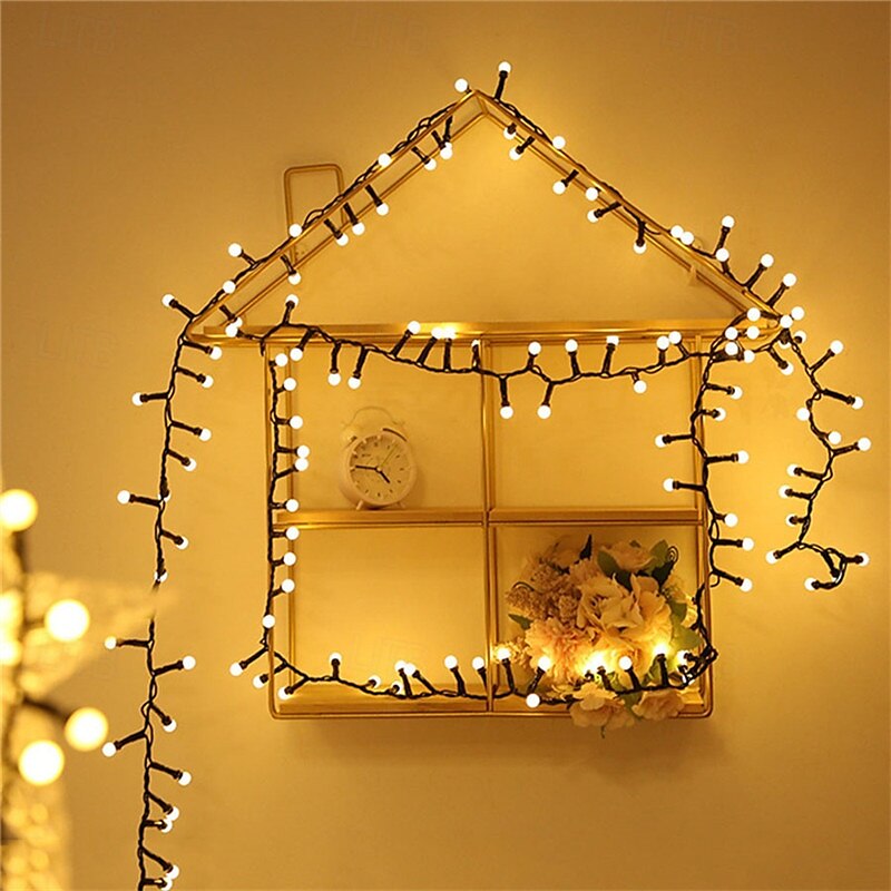 vanntette led fe string lights 5m/10m julelys dc31v eu/us/au/uk plug led string lights for outdoor  & innendørs innredning 2025 - $44.99 –P7